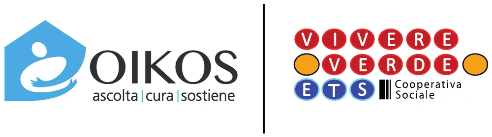 Loghi Oikos e Vivere Verde ETS Cooperativa Sociale